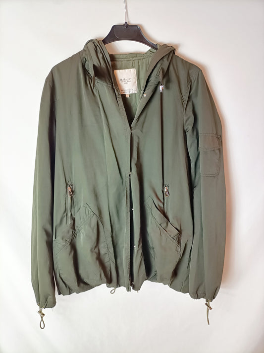 ZARA. Parka verde fina T.m