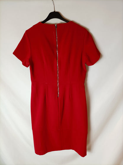 BIMBA Y LOLA. Vestido rojo pinzas. T S