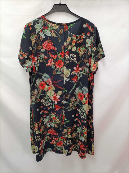 AdeT. Vestido negro flores Tu (m/l)