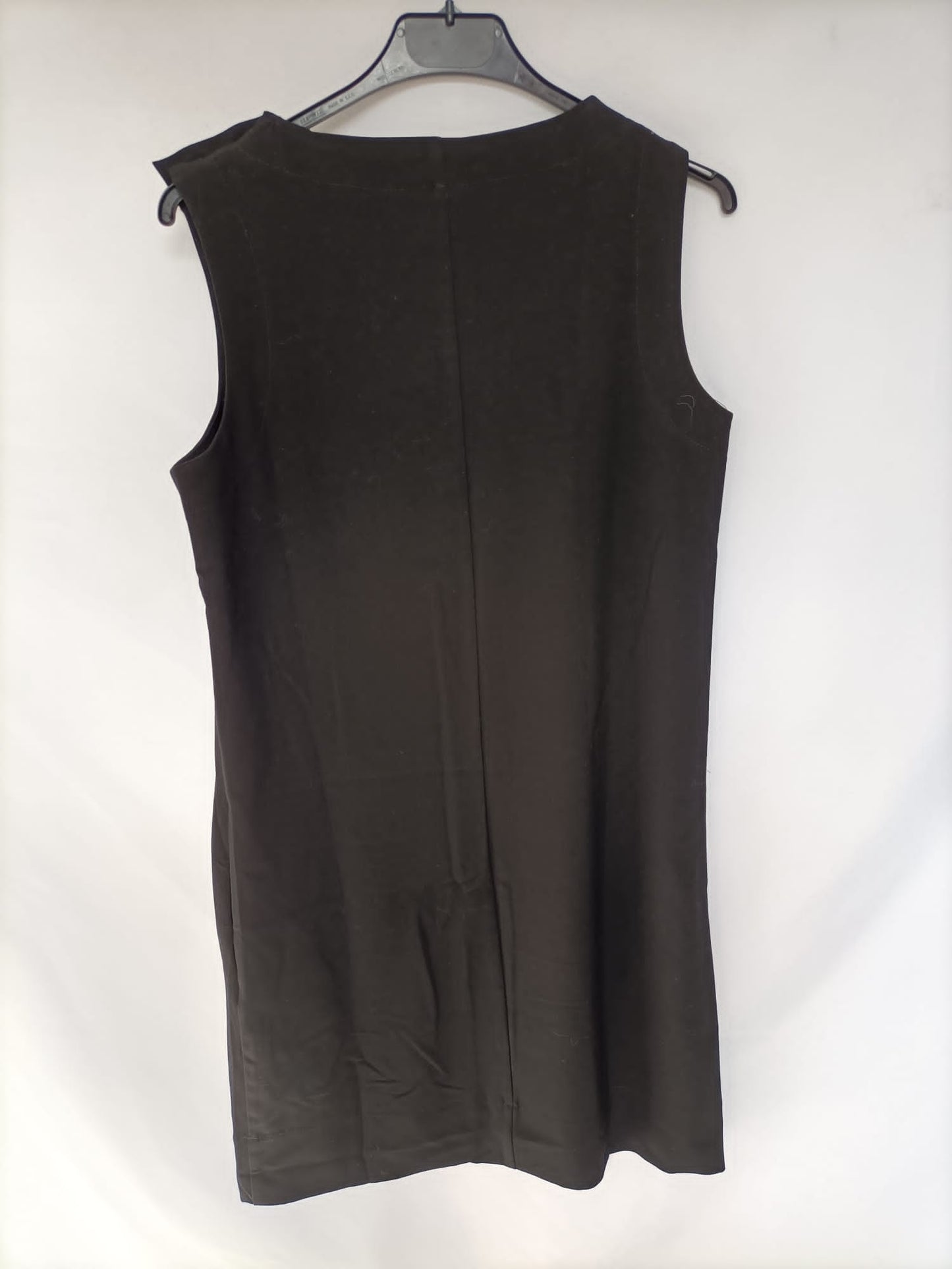 MANGO. Vestido corto negro botones T.s