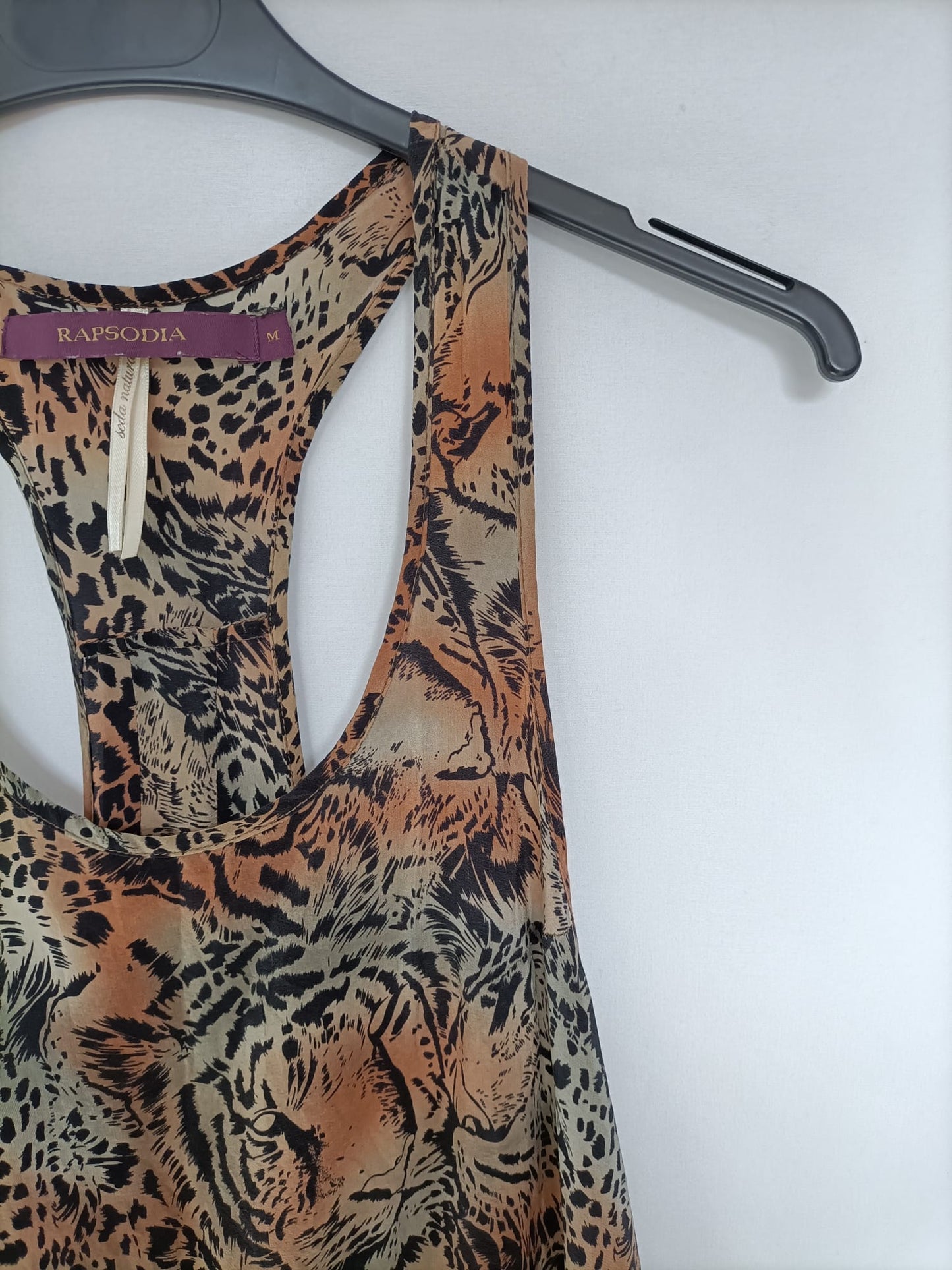 RAPSODIA. Vestido corto animal print T.m