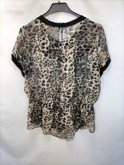 ISABEL MARANT. Blusa fluid animal print T.1 (s)