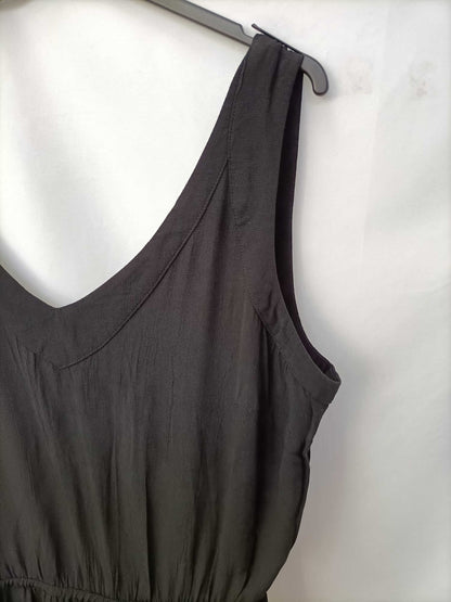 MANGO. Vestido corto negro T.xl