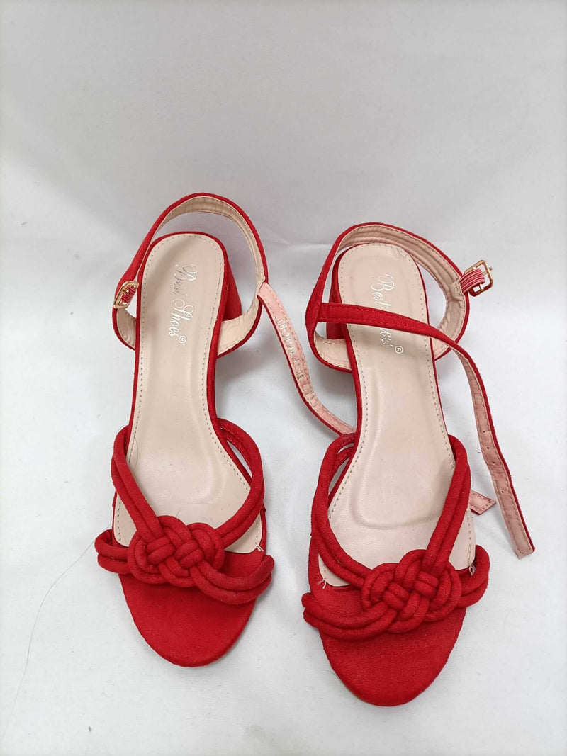 Sandalias rojas online zara