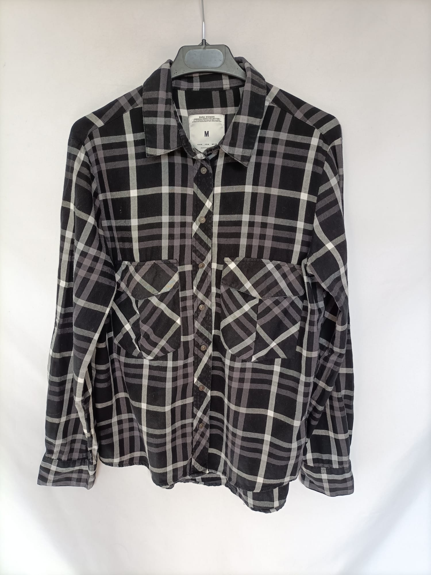 Zara discount camisa negra