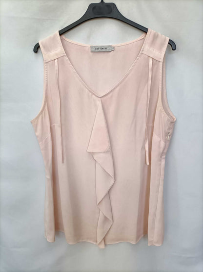 PAZ TORRAS. Blusa rosa tie dye T.46