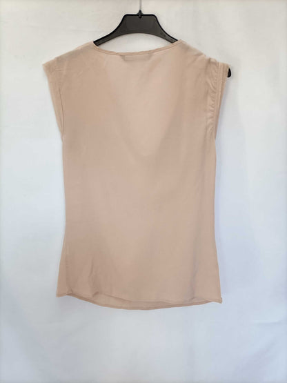 ZARA.Blusa rosa fluida T.xs