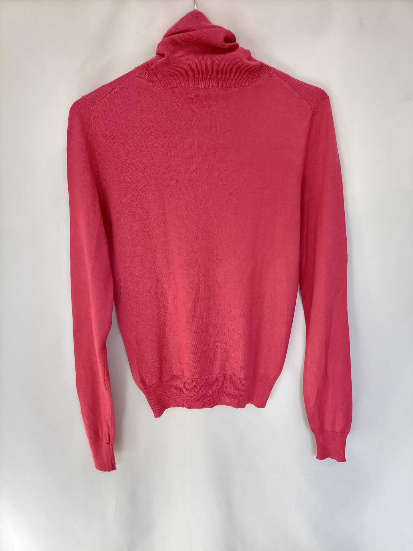 MASSIMO DUTTI.Jersey rosa cuello alto T.s