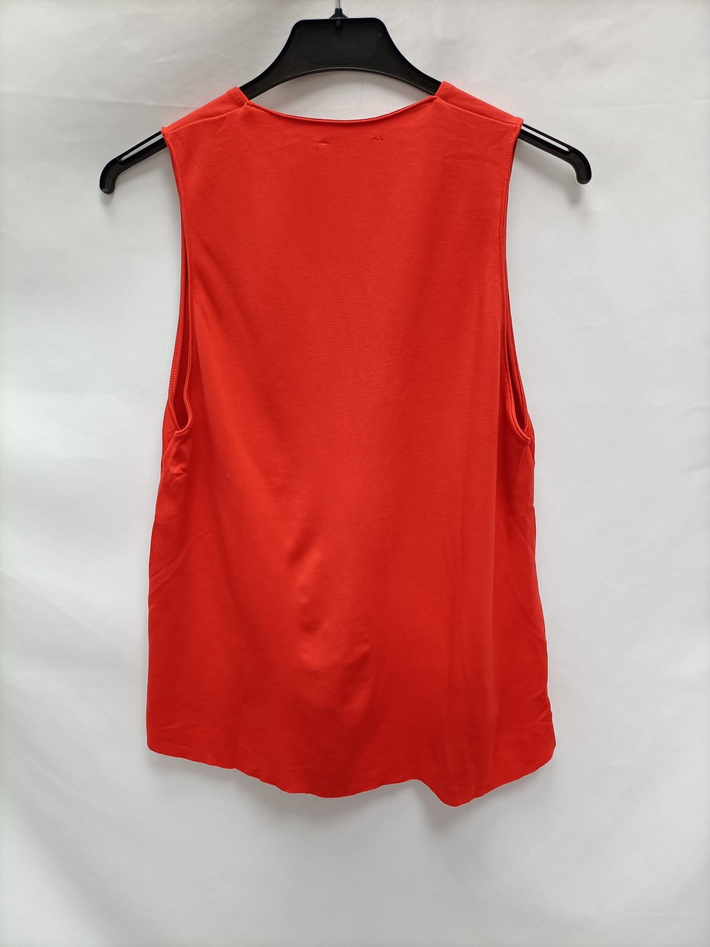 ZARA.Top rojo escote pico T.s