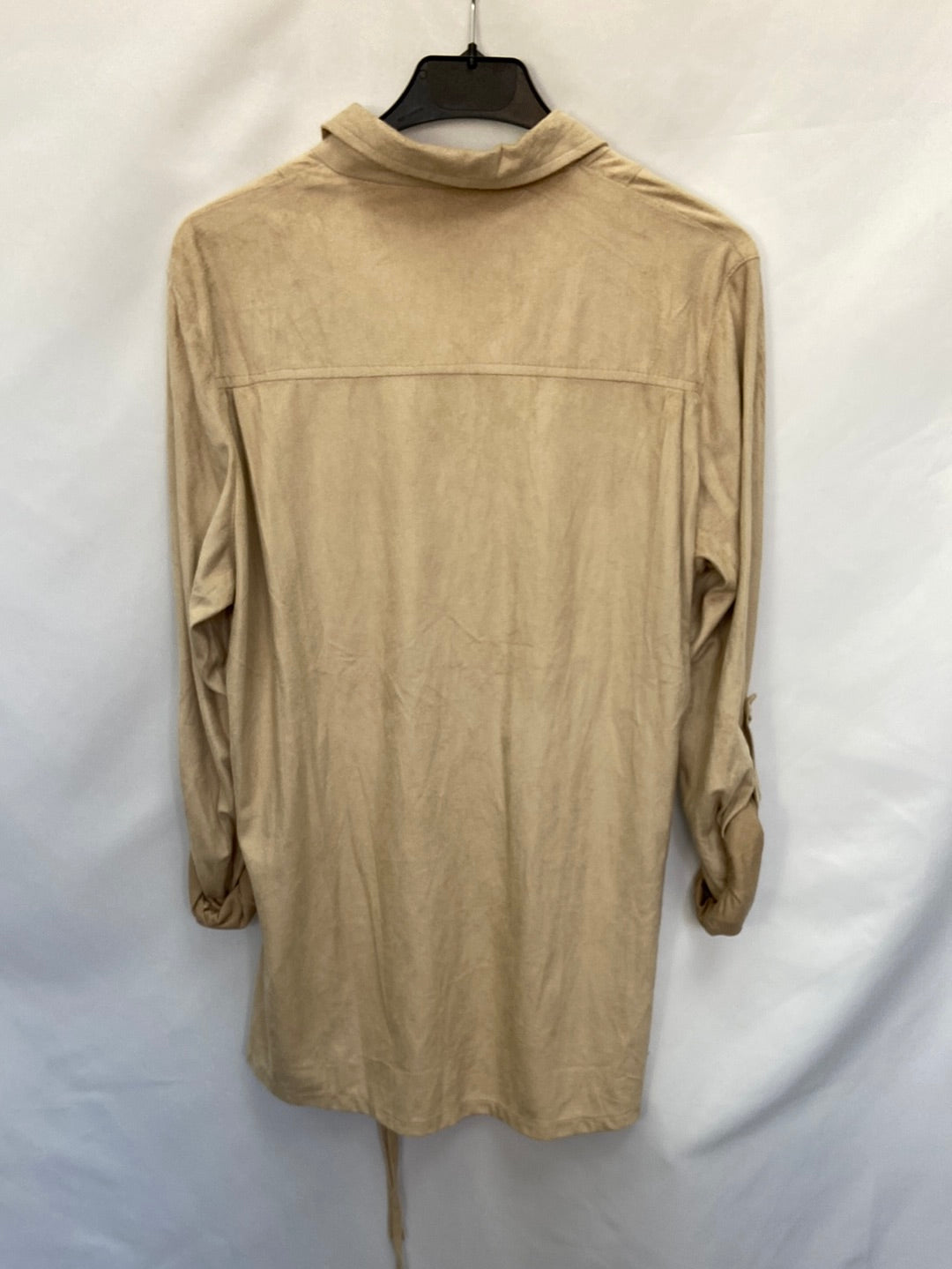 OTRAS.Camisa beige antelina T.XL(M)