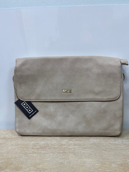 MISAKO.Cartera mano grande beige