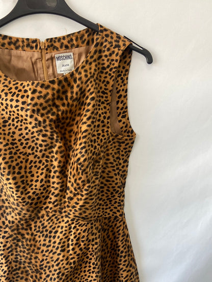 MOSCHINO.Vestido animal print T.44