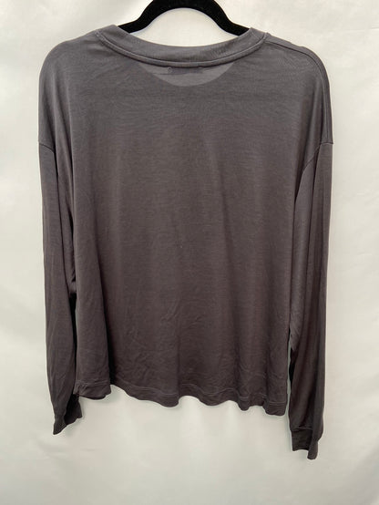 ZARA.Camiseta gris elástica t.m