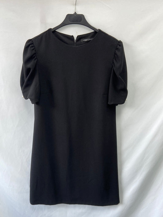 ZARA.Vestido formal negro T.XS