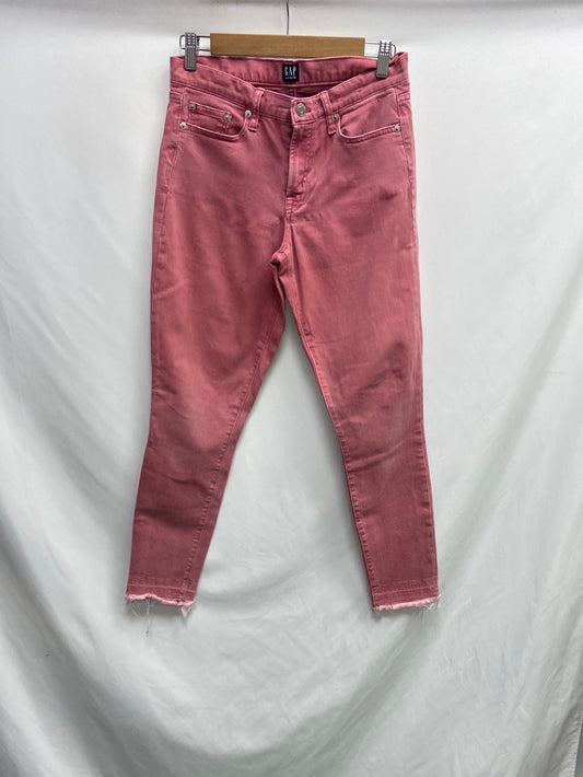 GAP. Pantalón rosa denim T.s