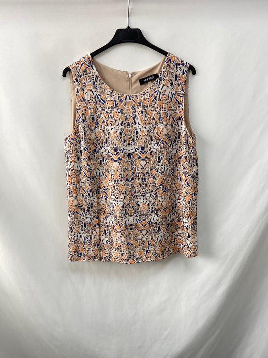 NINE WEST.Blusa estampada T.xl