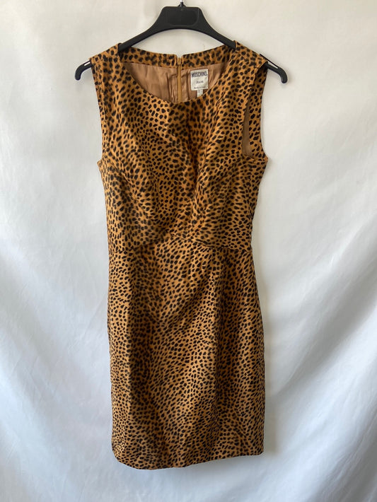 MOSCHINO.Vestido animal print T.44