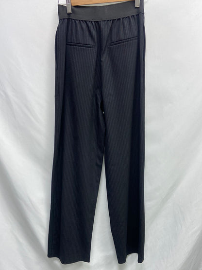 ZARA.Pantalones rectos altos rayas T.XS