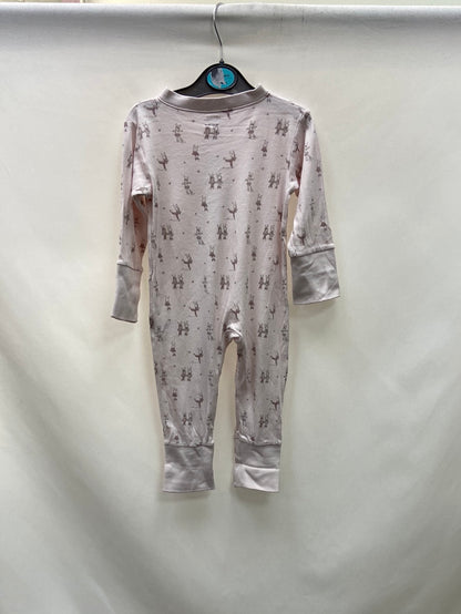 LIVLY.Body largo rosa conejos 6-9 meses