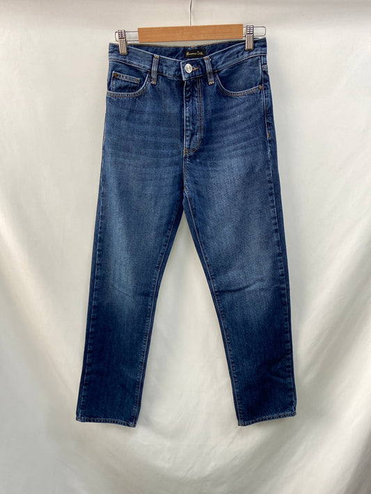 MASSIMO DUTTI.Pantalones vaqueros rectos T.34