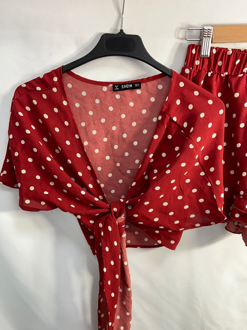 SHEIN. Falda roja midi T.l – Hibuy market