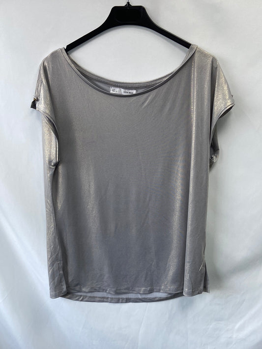 SFERA.Top fluido plateado T.L