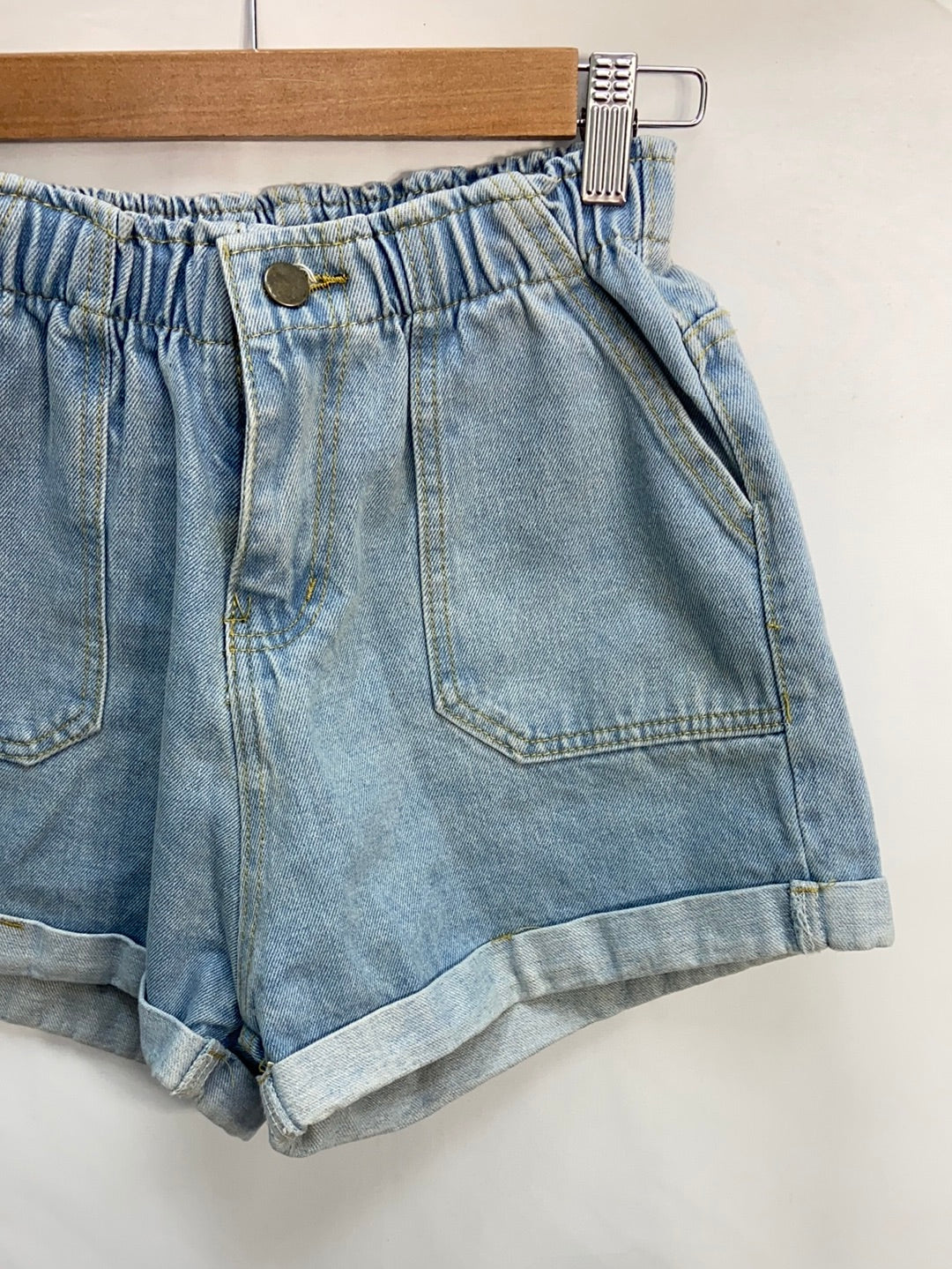 OTRAS.Shorts denim bombachos efecto lavado T.s