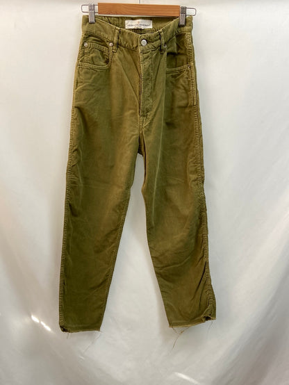 GOLDENGOOSE.Pantalones verdes rectos pana T.36