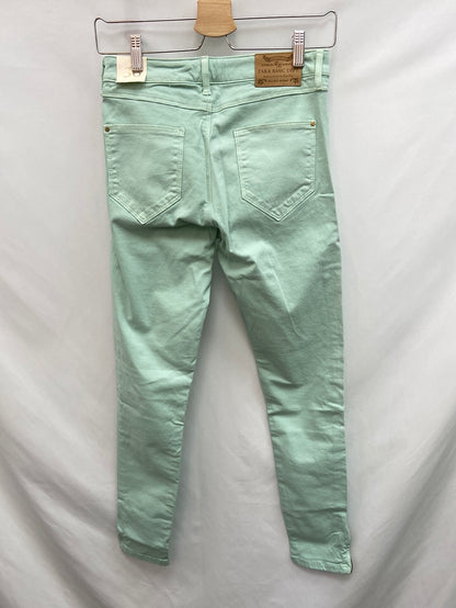 ZARA.Pantalones verde agua T.34