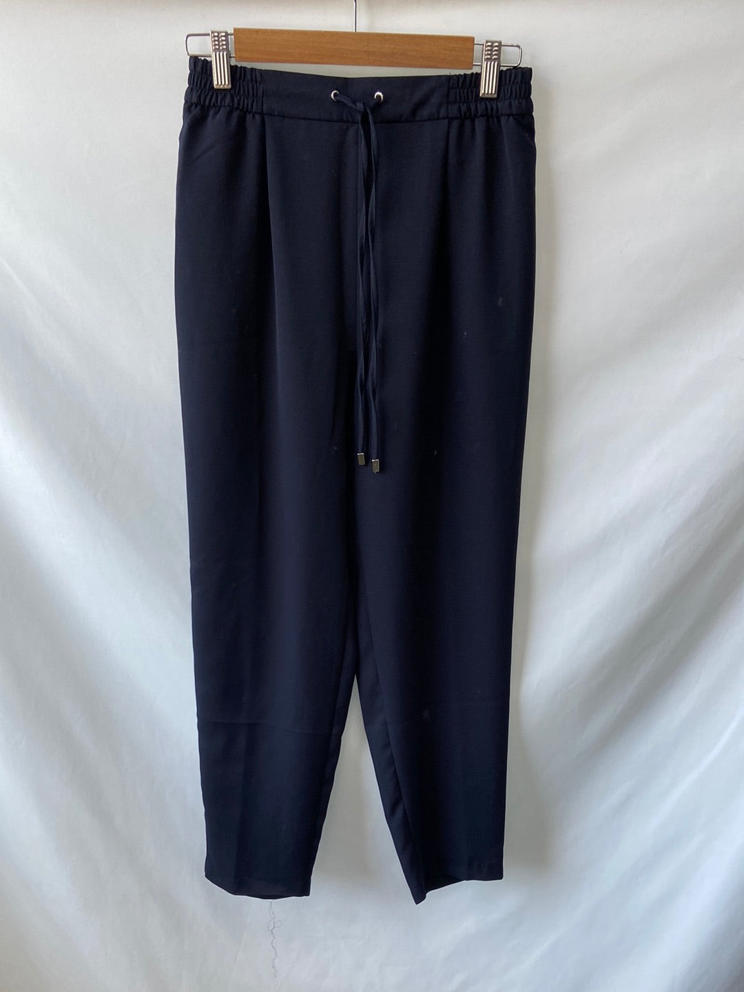 ZARA.Pantalones azules relajados T.XS