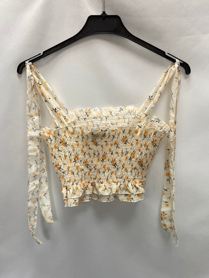 ZAFUL.Croptop Flores nido de abeja T.s