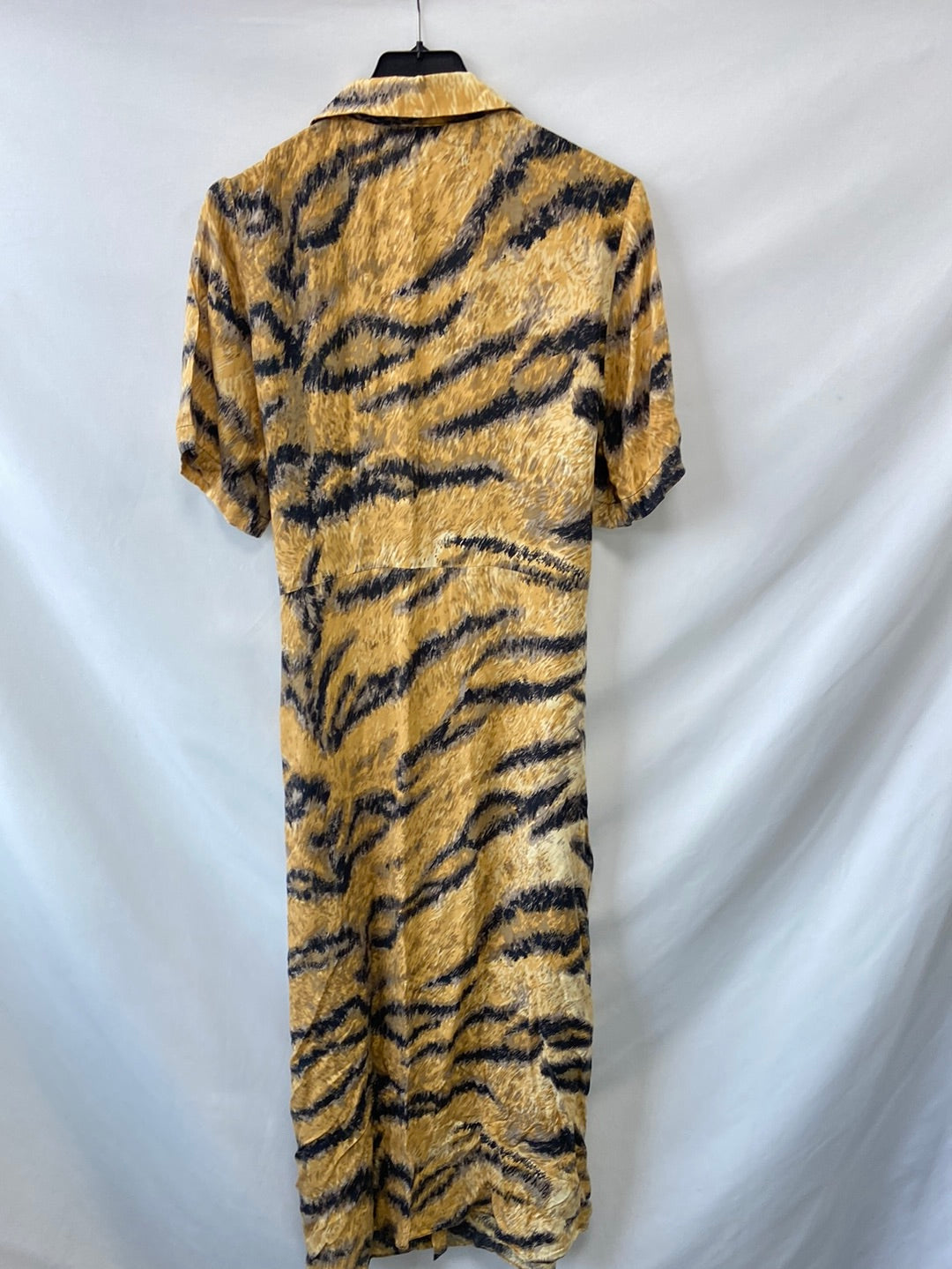 HOFMANN.Vestido midi animal print T.S