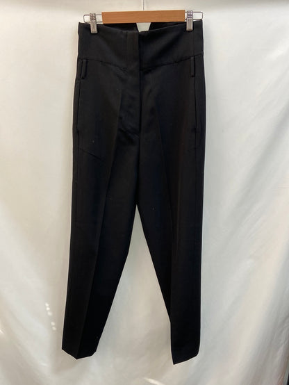 IRO.Pantalones tiro muy alto pinza negros T.36