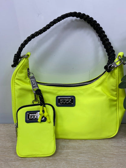 MANDARINA DUCK.Bolso amarillo flúor