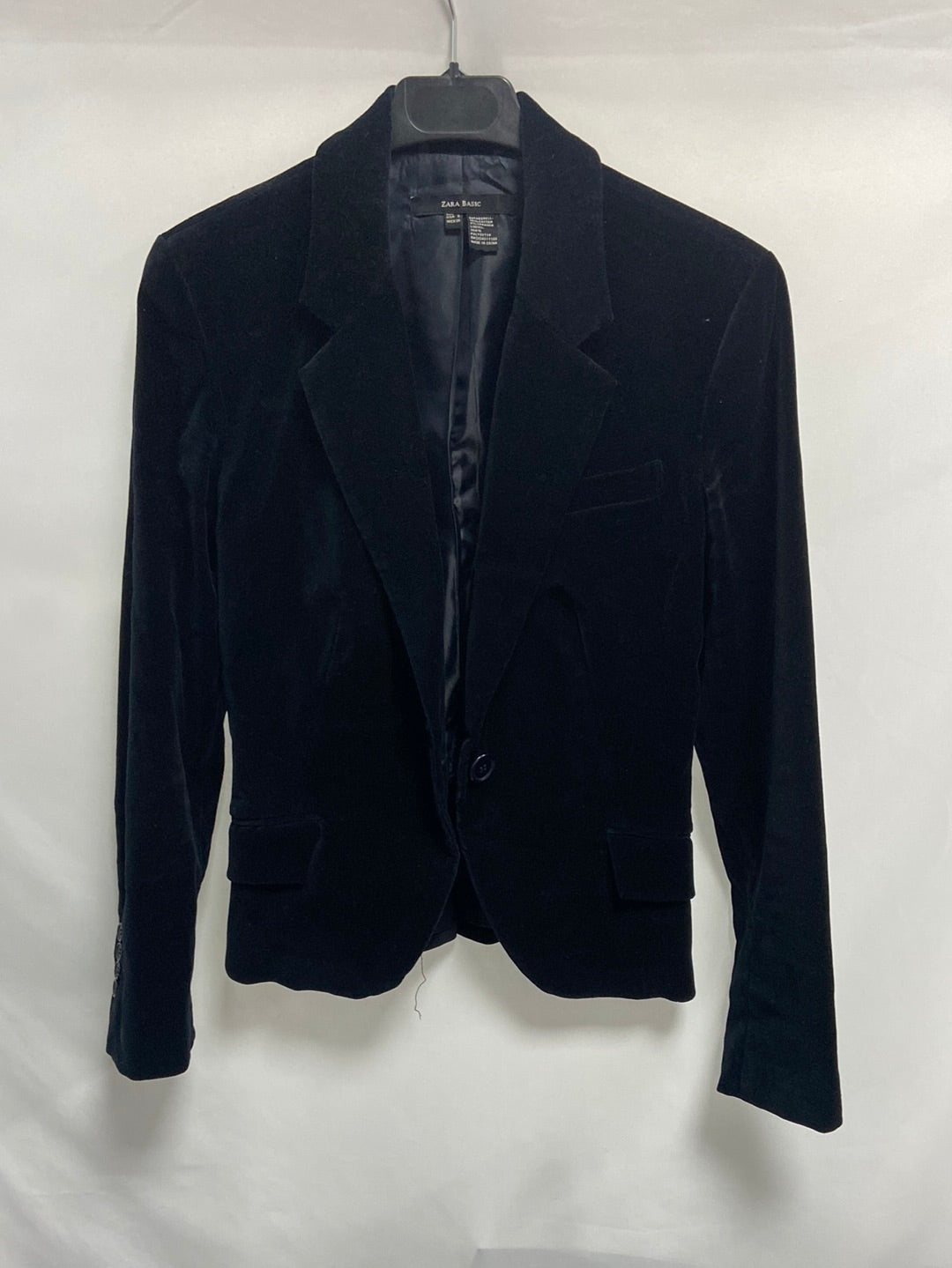 ZARA.Blazer azul terciopelo t.s