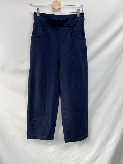 DES PETITS HAUTS. Pantalón azul ancho T.36