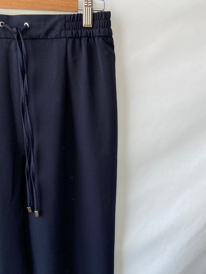 ZARA.Pantalones azules relajados T.XS