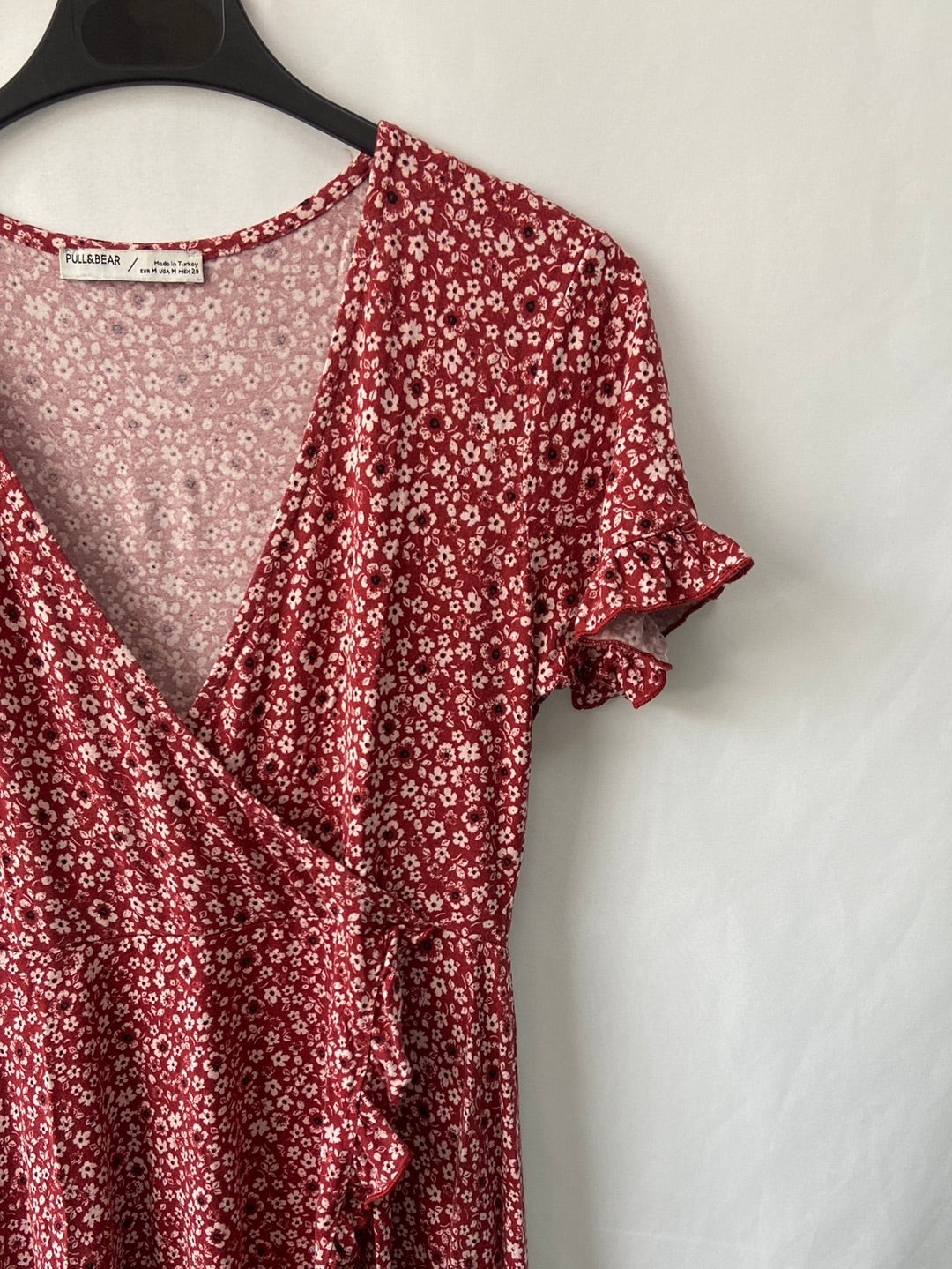 Fashion vestido floral pull and bear