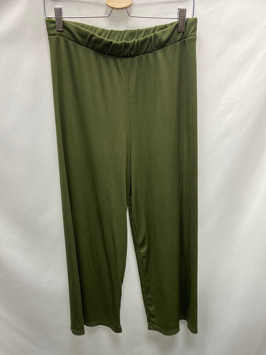 SPRINGFIELD.Culottes verde canalé T.M