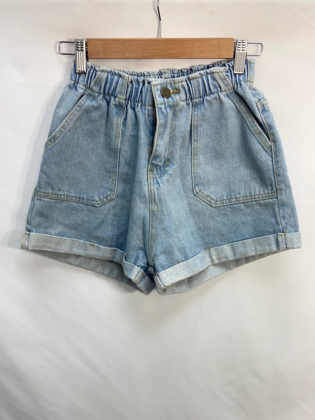 OTRAS.Shorts denim bombachos efecto lavado T.s