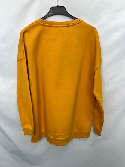 PULL&BEAR.Sudadera mostaza oversized T.s