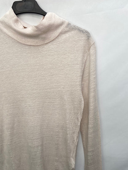 IRO.Camiseta beige Lino T. M