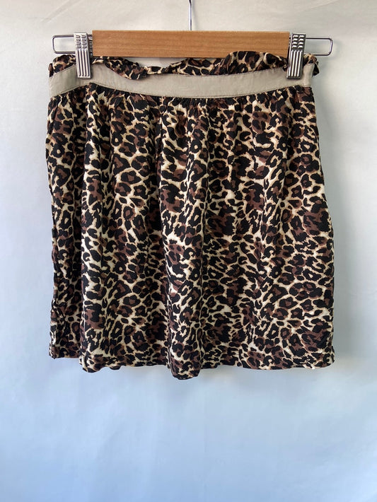 BLANCO. Falda animal print T.36