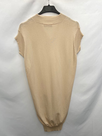 PHISIQUE DU ROLE.Jersey sin mangas punto beige T. Xs