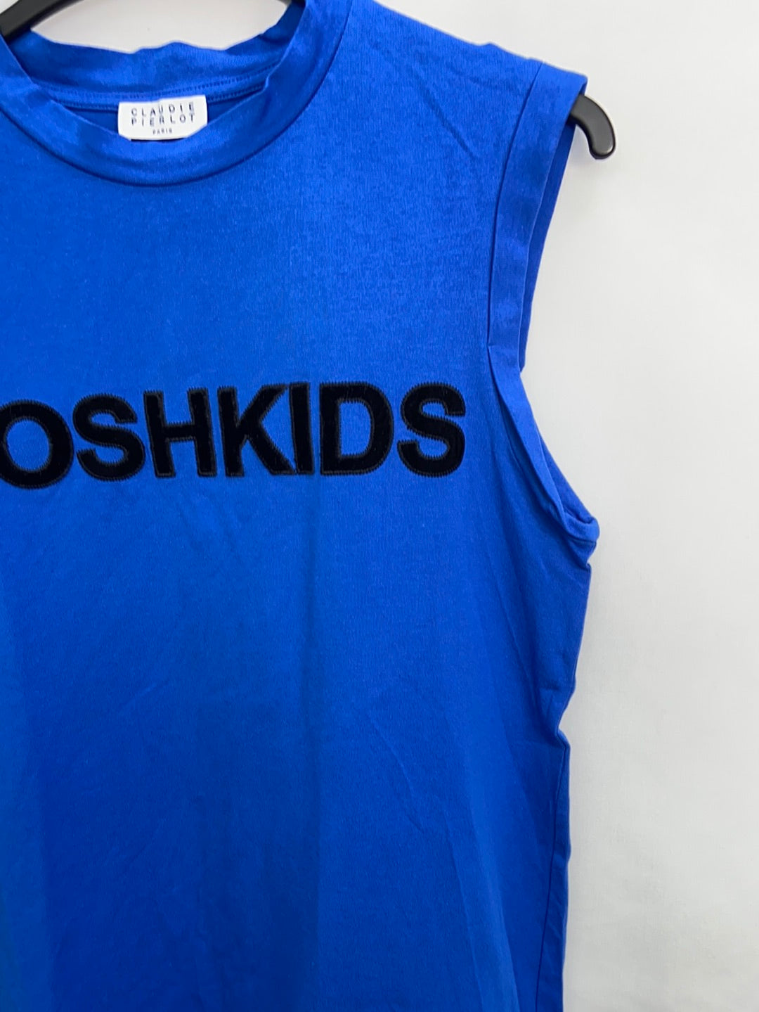 CLAUDIE PIERLOT.Camiseta azul POSHKIDS t.m