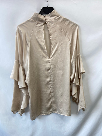 H&M.Blusa champán satinada T.34 (Tara)