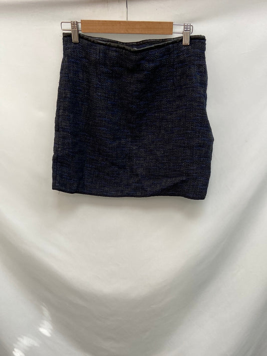 ZARA. Falda tweed encerada T.l