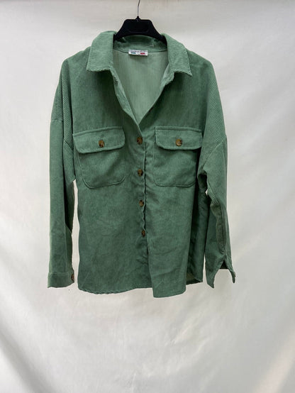 OTRAS.Chaqueta/sobrecamisa micropana verde TU