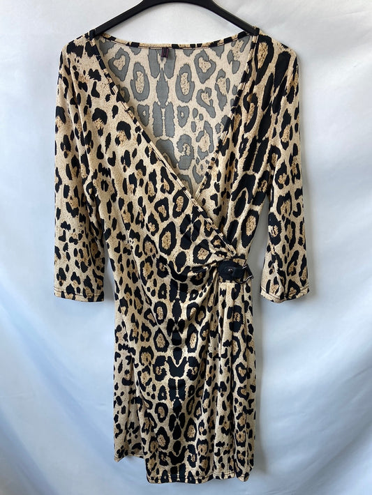 OTRAS.Vestido animal print elástico T.L