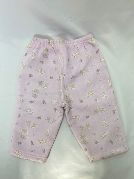 YATSO.Pantalones chándal rosas T.12 meses